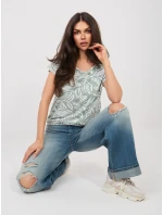 Tričko D12110M02646E pistáciové Tričko D12110M02646E pistáciové