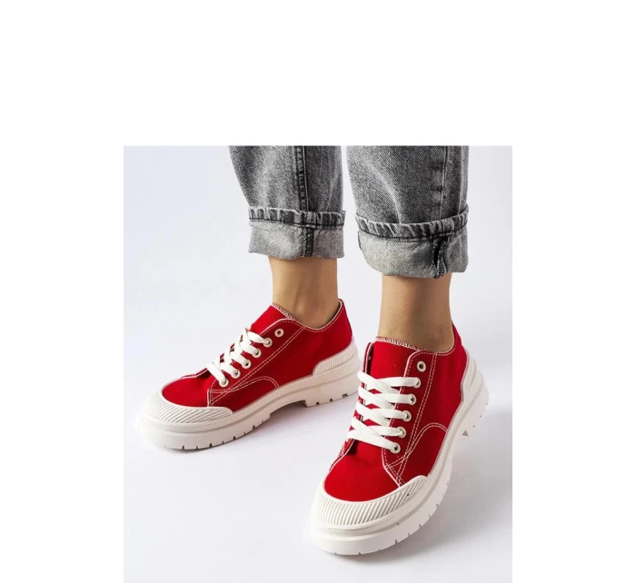 Dámské tenisky model 21273605 červené Solea - SWEET SHOES