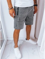 Pánske tmavosivé teplákové šortky FashionStreet SX2230 Pánske tmavosivé teplákové šortky FashionStreet SX2230