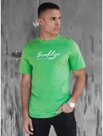 Pánské zelené tričko s potiskem Dstreet model 21973753 - FashionStreet