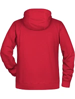 Pánská raglánová mikina s kapucí 02. red model 22435167 - Daiber