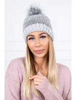 Čepice model 18745656 světle šedá - K-Fashion Čepice model 18745656 světle šedá - K-Fashion