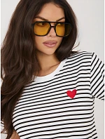 Tričko IT TS 22397.89 biele čierne