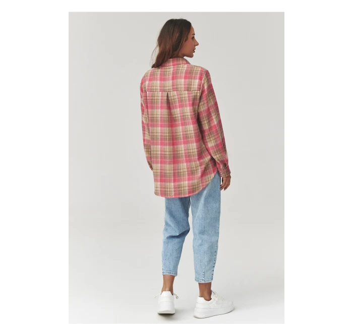 Košeľa s dlhým rukávom model 223231 Makadamia