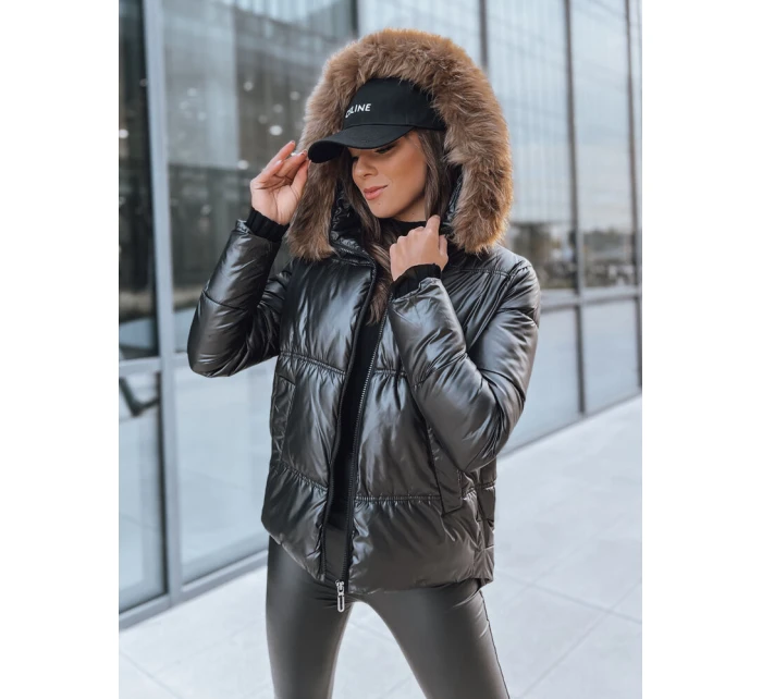 Dámská prošívaná zimní bunda černá Dstreet model 21971477 - FashionStreet