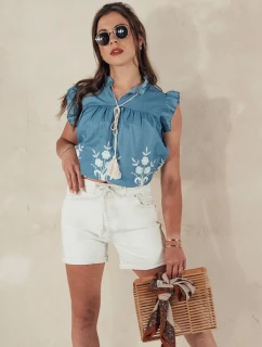 Dámské šortky BEACH beige Dstreet model 21977988 - FashionStreet