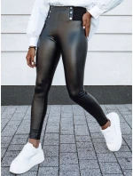 Dámské voskované kalhoty s vysokým pasem black Dstreet model 21980121 - FashionStreet Dámské voskované kalhoty s vysokým pasem black Dstreet model 21980121 - FashionStreet