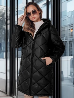 Dámska zimná bunda SNOWVIBE black quilted FashionStreet TY4988