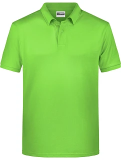 Daiber 8010 Pánske polo tričko z bio bavlny 02.8010 limetkovozelené