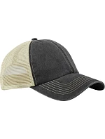 Beechfield B 672 6-panelová čiapka Vintage Trucker 53.0672 vintage čierna/kameňová Beechfield B 672 6-panelová čiapka Vintage Trucker 53.0672 vintage čierna/kameňová