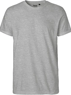 O Pánské bio tričko s ohrnutými rukávy sport grey model 22504524 - Neutral