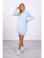 Šaty s kapucí v modré barvě Šaty s kapucí v modré barvě
