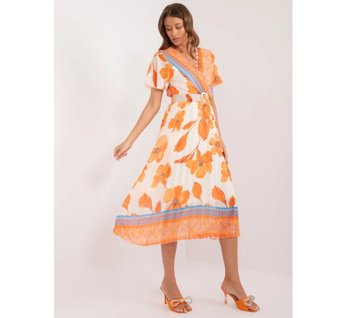 Šaty DHJ SK 11331 5.19 oranžová Šaty DHJ SK 11331 5.19 oranžová