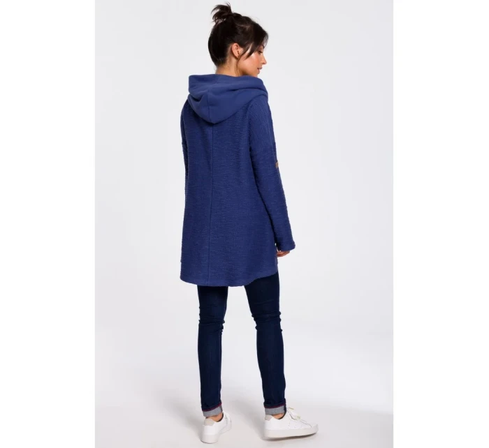 B131 Sveter s vysokým golierom - indigo B131 Sveter s vysokým golierom - indigo