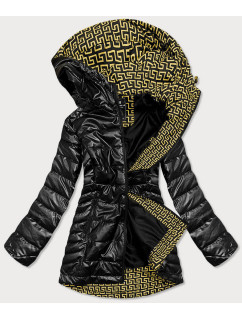Černá dámská bunda s kapucí model 15904400 - SPEED.A