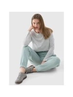 Dámské oversize hladké tričko s dlouhým rukávem model 21432182 - 4F
