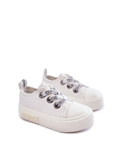Dětské kožené tenisky BIG STAR model 21594822 Bílé - Big Star Shoes
