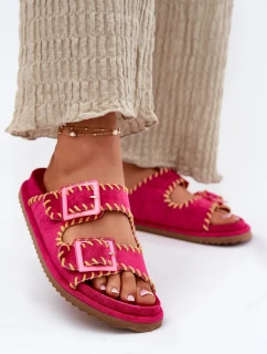 Dámské Pantofle S Přezkami A Dekorativním Fuchsie model 21696562 - Boto