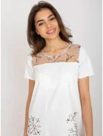 Dámske šaty LK SK 506790 šaty.45 ecru - Lakerta