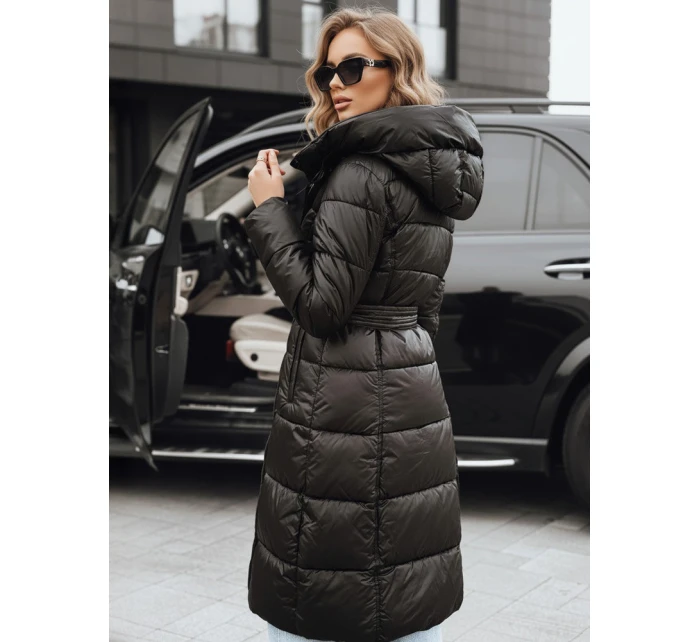 Dámská zimní prošívaná bunda s kapucí černá Dstreet model 21994767 - FashionStreet