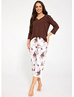 Pyžamo model 22383789 Colette 3/4 S–2XL - Cornette Pyžamo model 22383789 Colette 3/4 S–2XL - Cornette