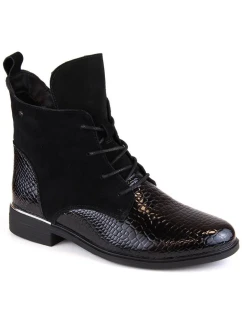 Filippo lakované zateplené čižmy W PAW476 black