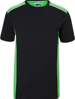 JN 860 Pánské pracovní tričko Color model 22492646 black/lime green - Daiber