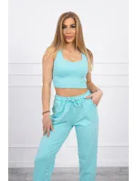 Súprava top+nohavice mint