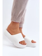 Dámské žabky na tlusté podrážce bílé model 21649910 - Boto Dámské žabky na tlusté podrážce bílé model 21649910 - Boto