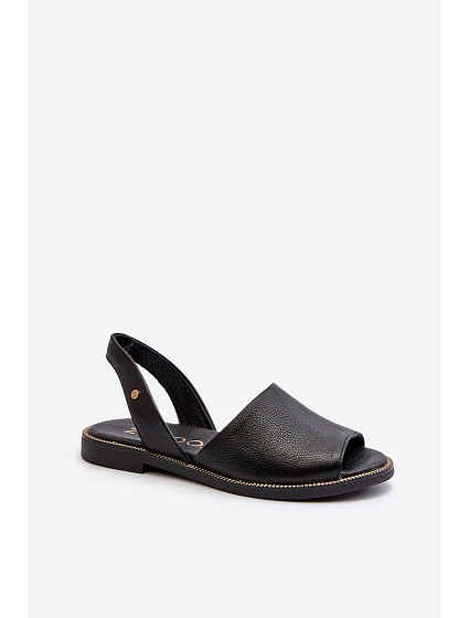 kožené sandály Černé model 21655830 - Zazoo