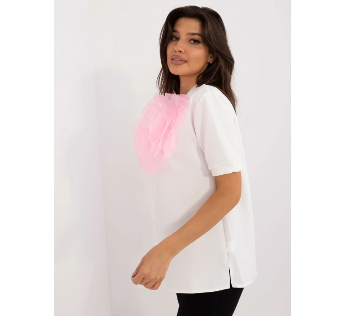 Bluzka LK BZ model 20463569 ecru - FPrice Bluzka LK BZ model 20463569 ecru - FPrice