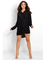 Dámska nočná košeľa Bella Black - Momenti Per Me Dámska nočná košeľa Bella Black - Momenti Per Me