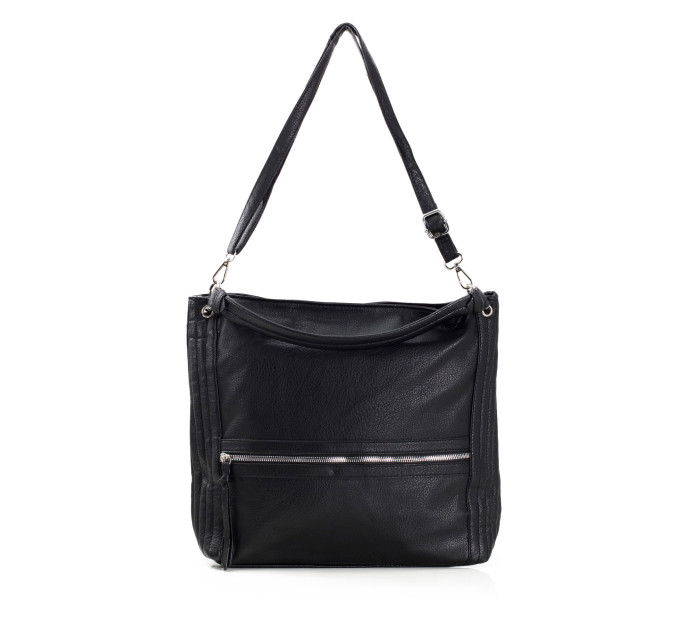 Čierna dámska taška s nastaviteľným popruhom