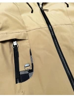Dámska ľahko zateplená bunda s kapucňou Goodlookin sand (KK60413-5#)