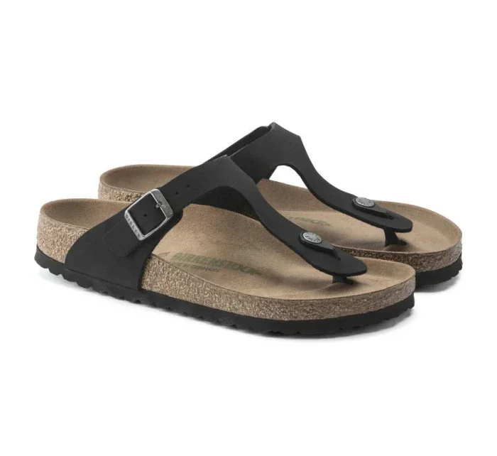 Birkenstock Gizeh Birko-Flor women's Narrow Black žabky pre úzke chodidlo vegan black (1020487) dámske