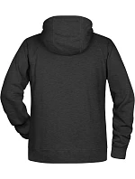 Pánská raglánová mikina s kapucí 02. black heather model 22435131 - Daiber