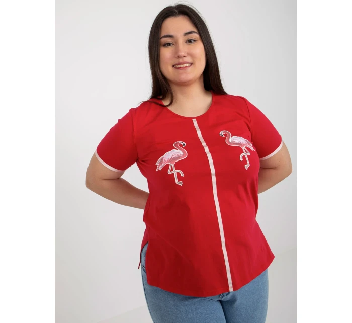 T shirt LK TS model 18617685 czerwony - FPrice T shirt LK TS model 18617685 czerwony - FPrice