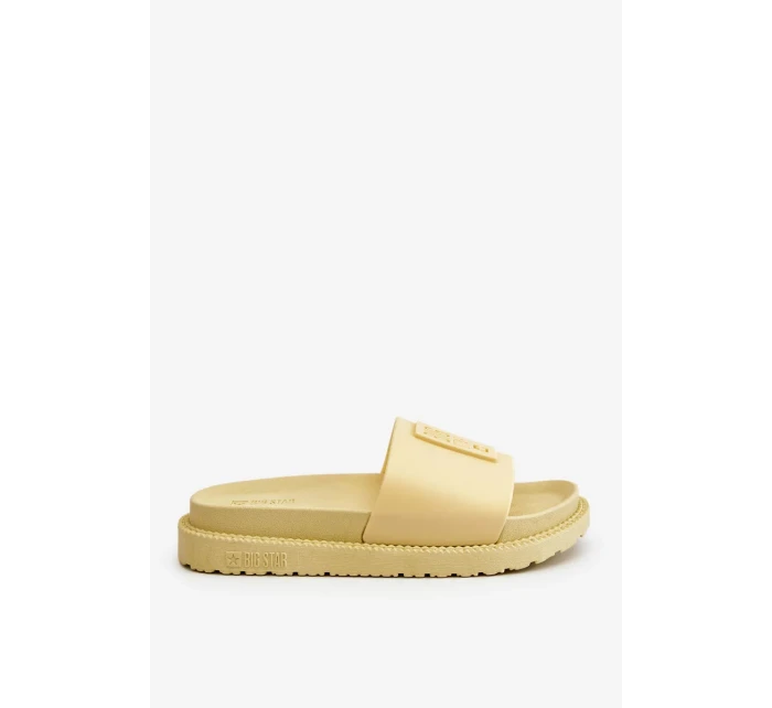 Dámské pantofle Big Star - žluté
