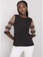 Dámska blúzka s priehľadnými rukávmi 506702 - FPrice