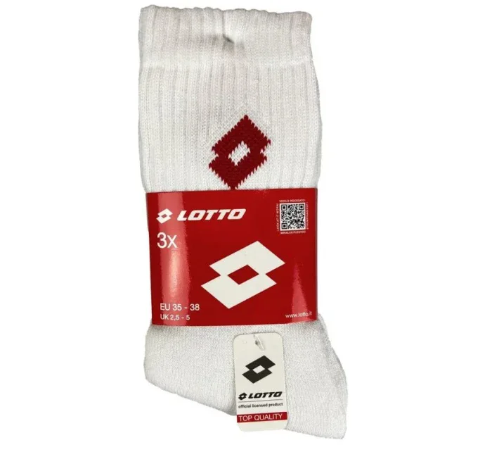 LOTTO froté ponožky biele 3 páry 069609