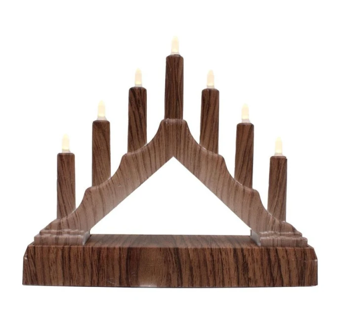 ADVENT CHURCH 15.5x3.2x13.5CM 7 LED napájaných batériami detské