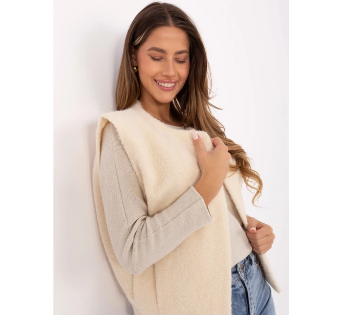 Kamizelka IT KZ model 21488820 ecru - FPrice Kamizelka IT KZ model 21488820 ecru - FPrice