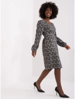 Šaty LK SK 509474 2.55P sivá čierna