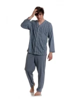 Pánske rozopínacie pyžamo Gucio 298 dł/r 3XL