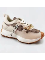 Béžové sportovní boty s řetízkem model 17221069