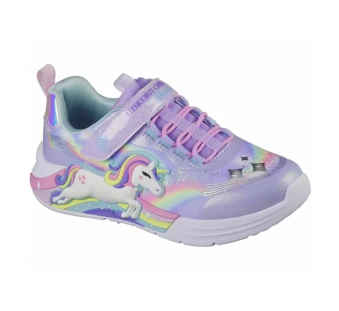 Skechers S Lights - Unicorn Chaser 302298L-LVMT Lavender/Multi detské