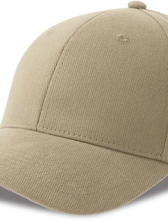 6 panelová kšiltovka z těžké bavlny khaki model 22450293 - Atlantis Headwear