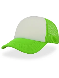 Atlantis Headwear Rapper – 5-panelová sieťovaná čiapka 33.2070, zelená fluo