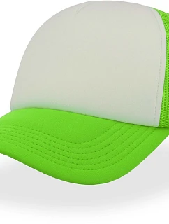 Atlantis Headwear Rapper – 5-panelová sieťovaná čiapka 33.2070, zelená fluo