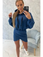 Zateplené šaty s model 18752806 obálkovým spodkem - K-Fashion Zateplené šaty s model 18752806 obálkovým spodkem - K-Fashion